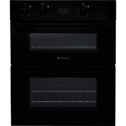 Hotpoint UH53KS Built Under Double Oven in Black